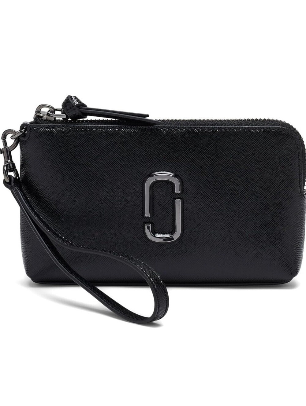 NWT Marc Jacobs The Snapshot Leather Wristlet – Black (All Black Hardware)